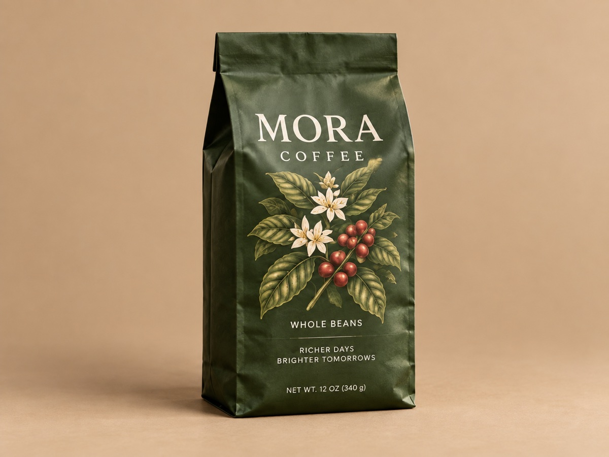 MORA · A natural coffee identity — After
